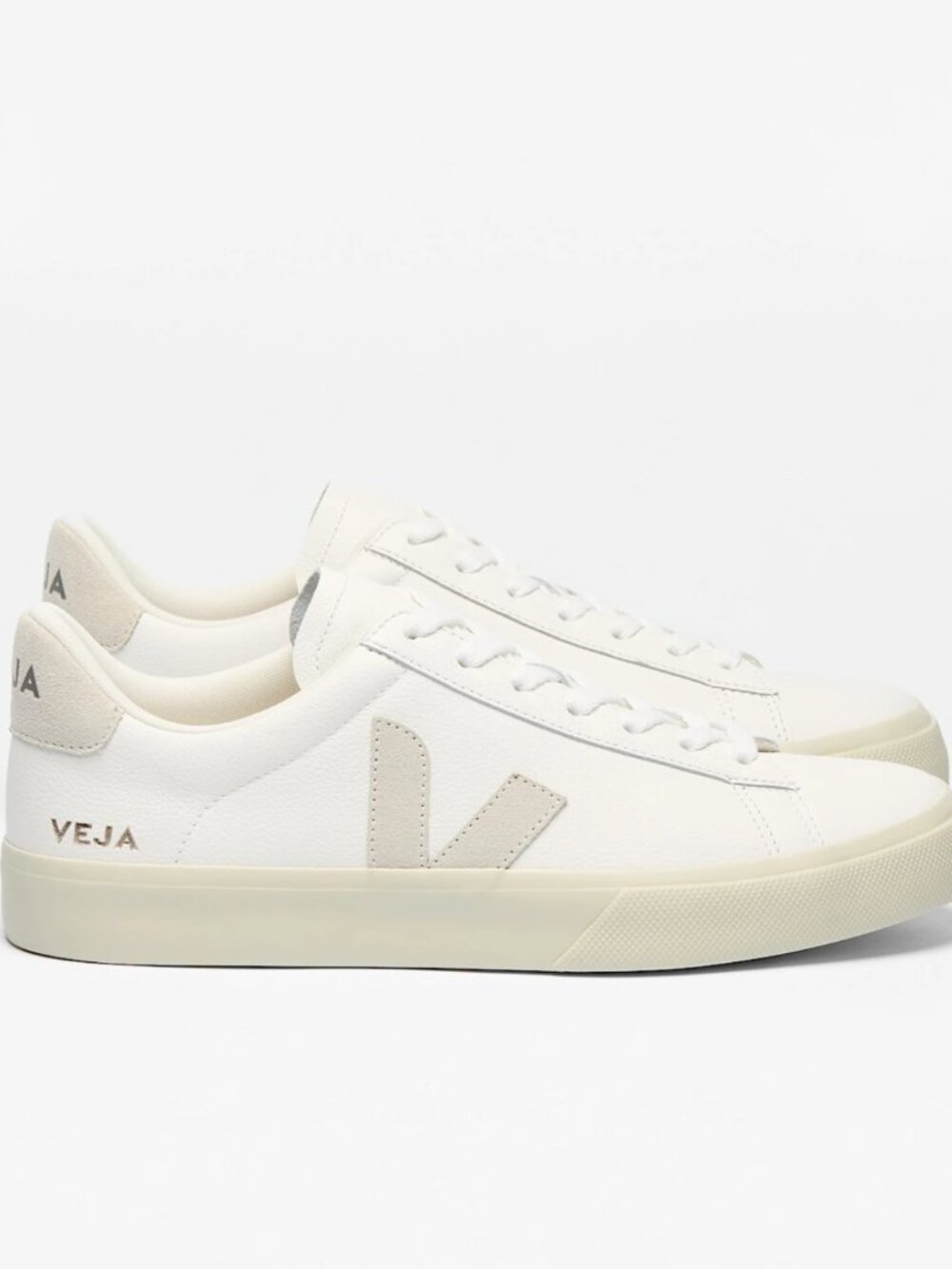 VEJA CAMPO LEATHER WHITE NATURAL 10.5